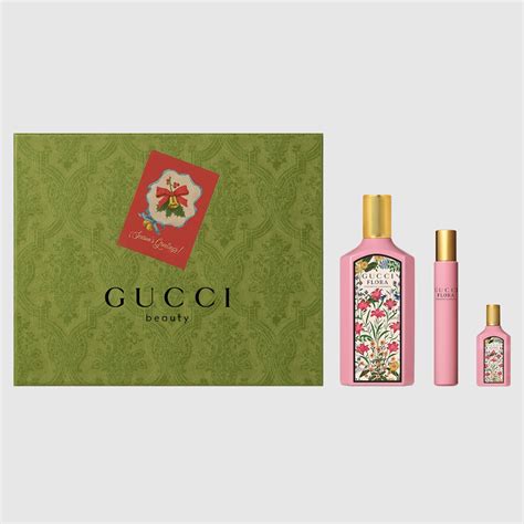 gucci flora gorgeous gardenia 100ml gift set|gucci flora miniature set.